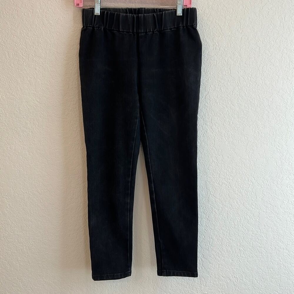 Soft Surroundings Black Pull On Jean Pants Petite XS